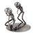 Auto part sculpture, 'Quarterback Snap' - Football Players Recycled Auto Part Metal Sculpture thumbail