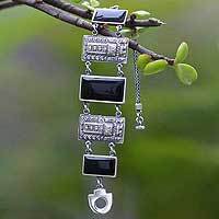 Obsidian wristband bracelet,