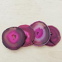 Agate coasters,