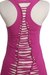 Rayon blend tank top, 'Soul Chakra in Fuchsia' - Fuchsia Rayon Blend Beige Medallion Sleeveless Tank Top (image 2d) thumbail