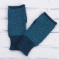 100% alpaca fingerless mitts,