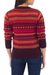 100% alpaca sweater, 'Fiesta in Cuzco' - Alpaca Wool Art Knit Pullover Sweater (image 2b) thumbail