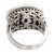 Sterling silver cocktail ring, 'Java Jasmine' - Unique Floral Sterling Silver Cocktail Ring (image 2c) thumbail