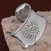 Sterling silver cuff bracelet,