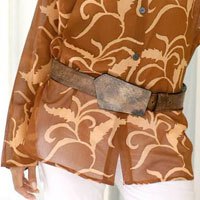Leather belt,