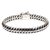 Sterling silver braided bracelet, 'Love Links' - Men's Sterling Silver Link Bracelet (image 2a) thumbail