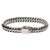 Sterling silver braided bracelet, 'Love Links' - Men's Sterling Silver Link Bracelet (image 2b) thumbail