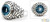 Men's sterling silver ring, 'Blue Ocean' - Men's Sterling Silver and Blue Topaz Ring thumbail