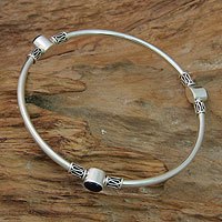 Onyx bangle bracelet,