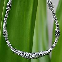 Sterling silver chain necklace,
