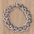 Men's sterling silver link bracelet, 'Brotherhood' - Hand Crafted Men's Sterling Silver Bracelet from Bali thumbail