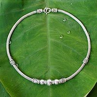 Sterling silver chain necklace,