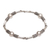 Sterling silver link bracelet, 'Tubes' - Sterling Silver Link Bracelet with Balinese Designs thumbail