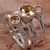 Citrine multi-stone ring, 'Bamboo Dew' - Hand Made Citrine Sterling Silver Multistone Ring Indonesia (image 2c) thumbail