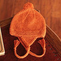 Alpaca blend chullo hat,