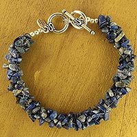 Sodalite chip bracelet,