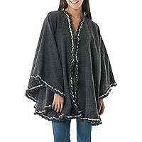 Alpaca blend cape,
