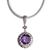 Sterling silver pendant necklace, 'Moonlight Dazzle' - Sterling Silver Amethyst Pendant Necklace (image 2a) thumbail