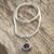 Sterling silver pendant necklace, 'Moonlight Dazzle' - Sterling Silver Amethyst Pendant Necklace (image 2c) thumbail