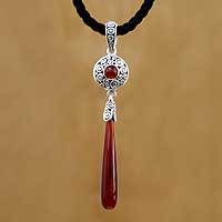 Carnelian choker,