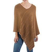 Alpaca blend poncho,