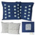 Cotton batik cushion covers, 'Exotic Indigo' (pair) - Cotton batik cushion covers (Pair) (image 2a) thumbail