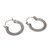Sterling silver hoop earrings, 'On Rotation' (1 inch) - One Inch Diameter Sterling Silver Hoop Earrings (image 2e) thumbail