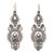 Sterling silver dangle earrings, 'Crowned Majesty' - Ornate 925 Sterling Silver Dangle Earrings from Indonesia (image 2a) thumbail