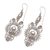 Sterling silver dangle earrings, 'Crowned Majesty' - Ornate 925 Sterling Silver Dangle Earrings from Indonesia (image 2c) thumbail
