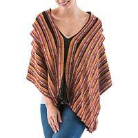 100% alpaca poncho,