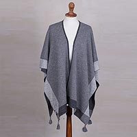 Alpaca blend ruana,