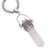 Quartz and amethyst pendant necklace, 'Precious Amulet' - Sterling Silver Amethyst and Clear Quartz Amulet Necklace (image 2c) thumbail