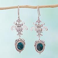 Turquoise dangle earrings,