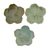 Celadon ceramic plates, 'Orchid Trio' (set of 3) - Celadon Ceramic Dessert Plates (Set of 3) (image 2a) thumbail