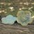 Celadon ceramic plates, 'Orchid Trio' (set of 3) - Celadon Ceramic Dessert Plates (Set of 3) (image 2b) thumbail