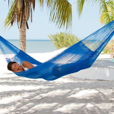 Rope hammock, Glowing Sapphire (single)