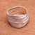 Sterling silver band ring, 'Tegenungan River' - Artisan Crafted Sterling Silver Band Ring from Bali thumbail