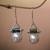 Cultured pearl and tourmaline dangle earrings, 'Life's Joy' - Cultured pearl and tourmaline dangle earrings thumbail