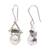 Cultured pearl and tourmaline dangle earrings, 'Life's Joy' - Cultured pearl and tourmaline dangle earrings (image 2c) thumbail