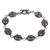 Sterling silver link bracelet, 'Floral Connection' - Sterling silver link bracelet thumbail
