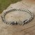 Sterling silver bracelet, 'The Protector' - Sterling Silver Dragon Head Bracelet thumbail