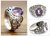 Amethyst solitaire ring, 'Mythical Oasis' - Floral Sterling Silver and Amethyst Ring thumbail