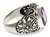 Amethyst solitaire ring, 'Mythical Oasis' - Floral Sterling Silver and Amethyst Ring (image 2a) thumbail