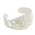 Sterling silver cuff bracelet, 'Filigree Wild Rose' - Women's Floral Filigree Sterling Silver Bracelet (image 2b) thumbail