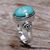 Sterling silver cocktail ring, 'Eye of the Dragon' - Balinese Sterling Silver Cocktail Ring thumbail