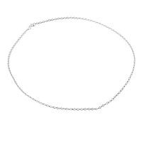 Sterling silver chain necklace, 'Classic Cable' - Classic Sterling Silver Chain Necklace from India