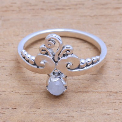 Moonstone band ring, Vine Royalty