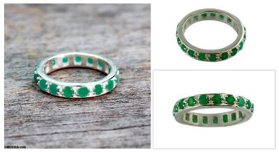 Emerald band ring, Infinite Love
