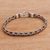 Sterling silver chain bracelet, 'True Unity' - Balinese Sterling Silver Floral Chain Bracelet (image 2b) thumbail