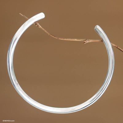 Sterling silver choker, Bali Horseshoe